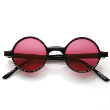 Small Retro Round Lennon Style Color Lens Sunglasses 8631