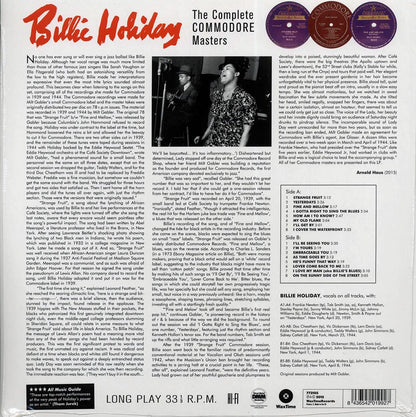 Billie Holiday - The Complete Commodore Masters (ltd. ed.) (180g) Vinyl Record