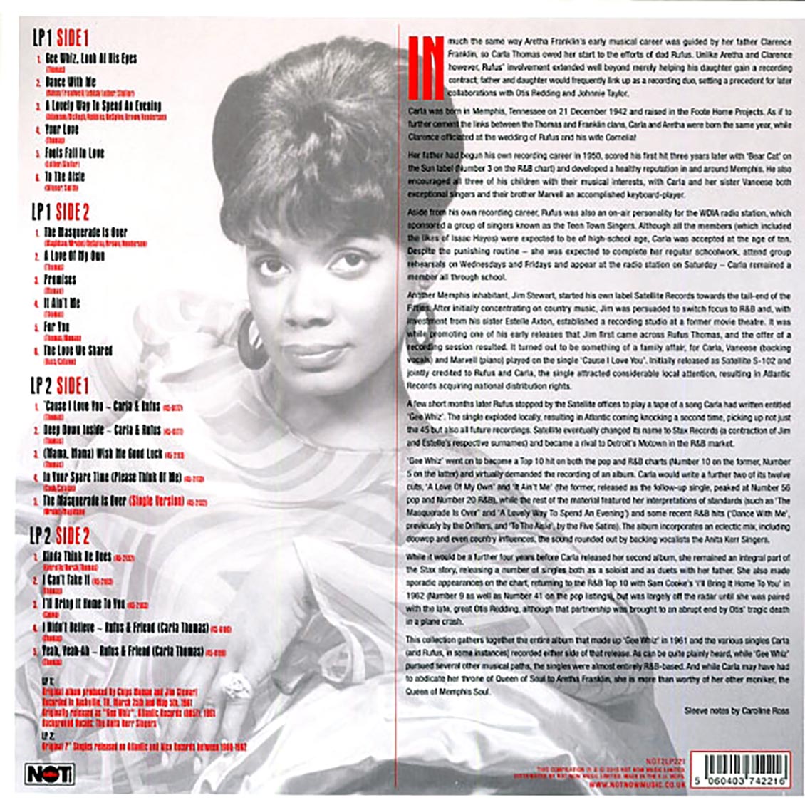 Carla Thomas - Gee Whiz (2xLP) (180g) Vinyl Record