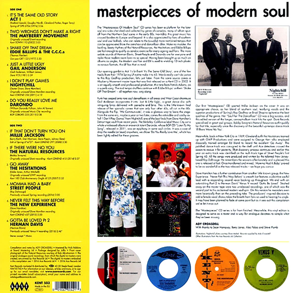 Darondo, Millie Jackson, Act I, The Mayberry Movement, Etc. - Masterpieces Of Modern Soul Vinyl Record