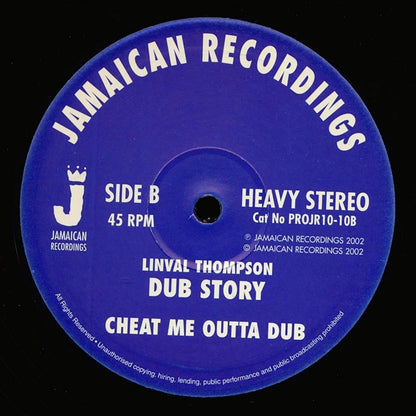 Linval Thompson - My Dub Princess  /  Linval Thompson - Cheat Me Outta Dub 10" Vinyl Record