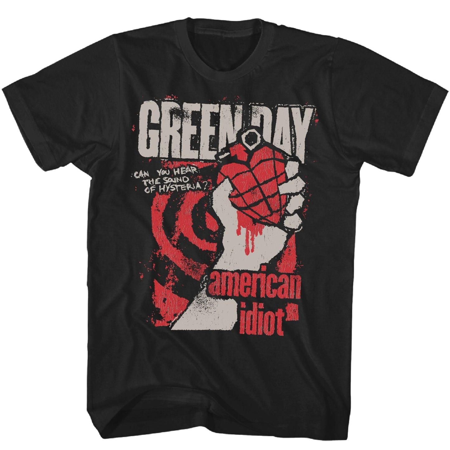 Green Day "American Idiot Hysteria Tee" Mens T Shirt
