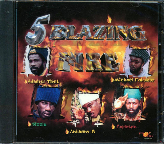 Sizzla Capleton Anthony B etc 5 Blazing Fire Music CD