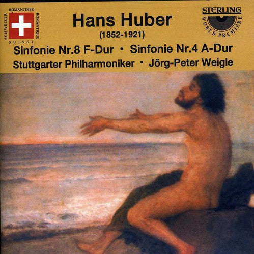 the album cover for Huber / Weigle / Stuttgart Philharmonic - Symphony 8 in F Major / Symphony 4 in a Major