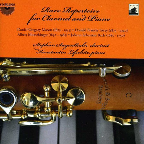 Manson / Siegenthaler / Lifschitz - Rare Repertoire For Clarinet & Piano - Music CD