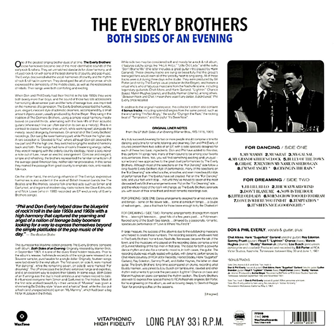 The Everly Brothers - Both Sides Of An Evening (ltd. ed.) (180g) Vinyl Record