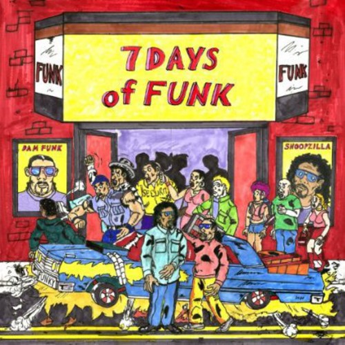 the album cover for 7 Days Of Funk (Dam Funk & Snoop) - 7 Days of Funk