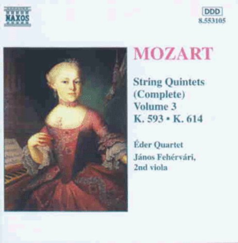 Mozart / Fehervari / Eder Quartet - Complete String Quintets 3 - Music CD