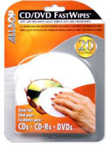 Allsop 50100 Fastwipes Cd/dcd Cleaning Cloth 20 Pk - Allsop 50100 Fastwipes Cd/dcd Cleaning Cloth 20 Pk - Cleaners