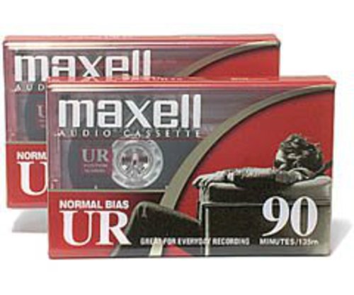 Maxell 108527 UR-90 Audio Cassettes 90 Minutes 2 Pack - Audio Cassette