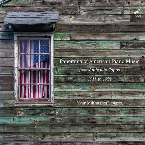 the album cover for Yvar Mikhashoff - Panorama of American Piano Music