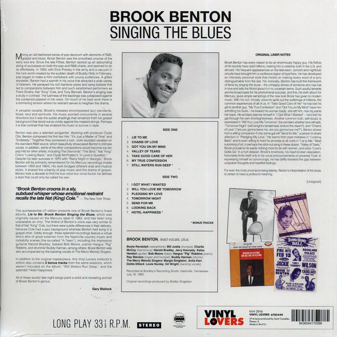 Brook Benton - Lie To Me: Singing The Blues (ltd. ed.) (180g) Vinyl Record