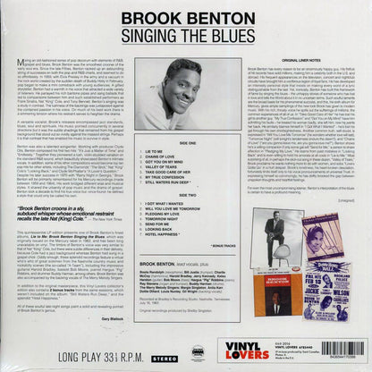 Brook Benton - Lie To Me: Singing The Blues (ltd. ed.) (180g) Vinyl Record