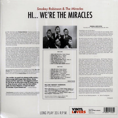 Smokey Robinson & The Miracles - Hi We're The Miracles (+5 bonus tracks) (ltd. ed.) (180g) Vinyl Record