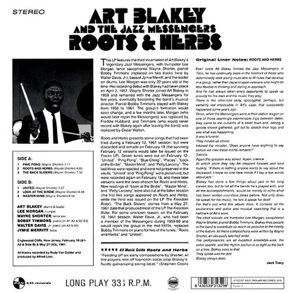 Art Blakey & The Jazz Messengers - Roots & Herbs (ltd. ed.) (180g) Vinyl Record