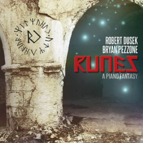 the album cover for Bryan Pezzone - Runes: A Piano Fantasy