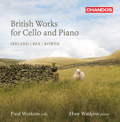 the album cover for Paul Watkins & Huw - British Works for Cello & Piano 2