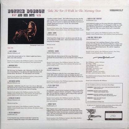Bonnie Dobson & Her Boys - Take Me For A Walk In The Morning Dew (ltd. 500 copies made) (incl. mp3) Vinyl Record