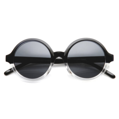 Retro Sleek Large Round Fashion Sunglasses 8704