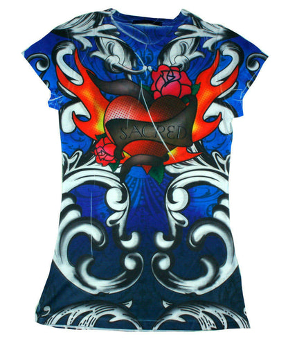 Girls Sacred Heart Juniors Sublimation Fashion Shirt Size XL