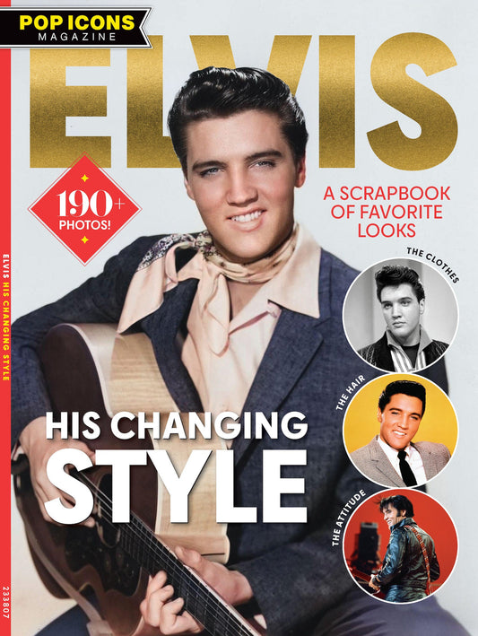 Elvis Presley - A Scrapbook Of His Favorite Looks: 190+ Photos, Oversized Blazer, Rhinestone-Studded Jumpsuit, Burning Love Suit, White Shirts, Leather, Rock God Wardrobe, Hair, Jailhouse Rock & Tour!