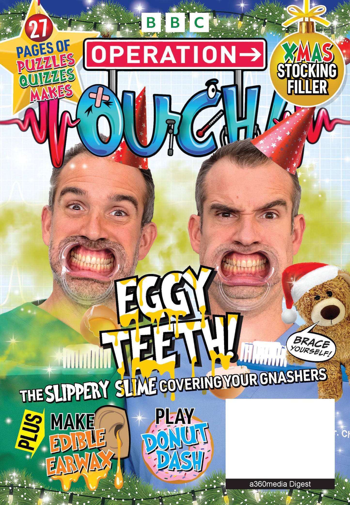 BBC - Operation Ouch: 27 Puzzles, Quizzes & Makes, Education, Dental Hygiene Tips, Brushing Teeth, Molar Maze, Enamel, Braces, Body Science, Muscles, Bile, Edible Ear Wax & Christmas Stocking Stuffer!