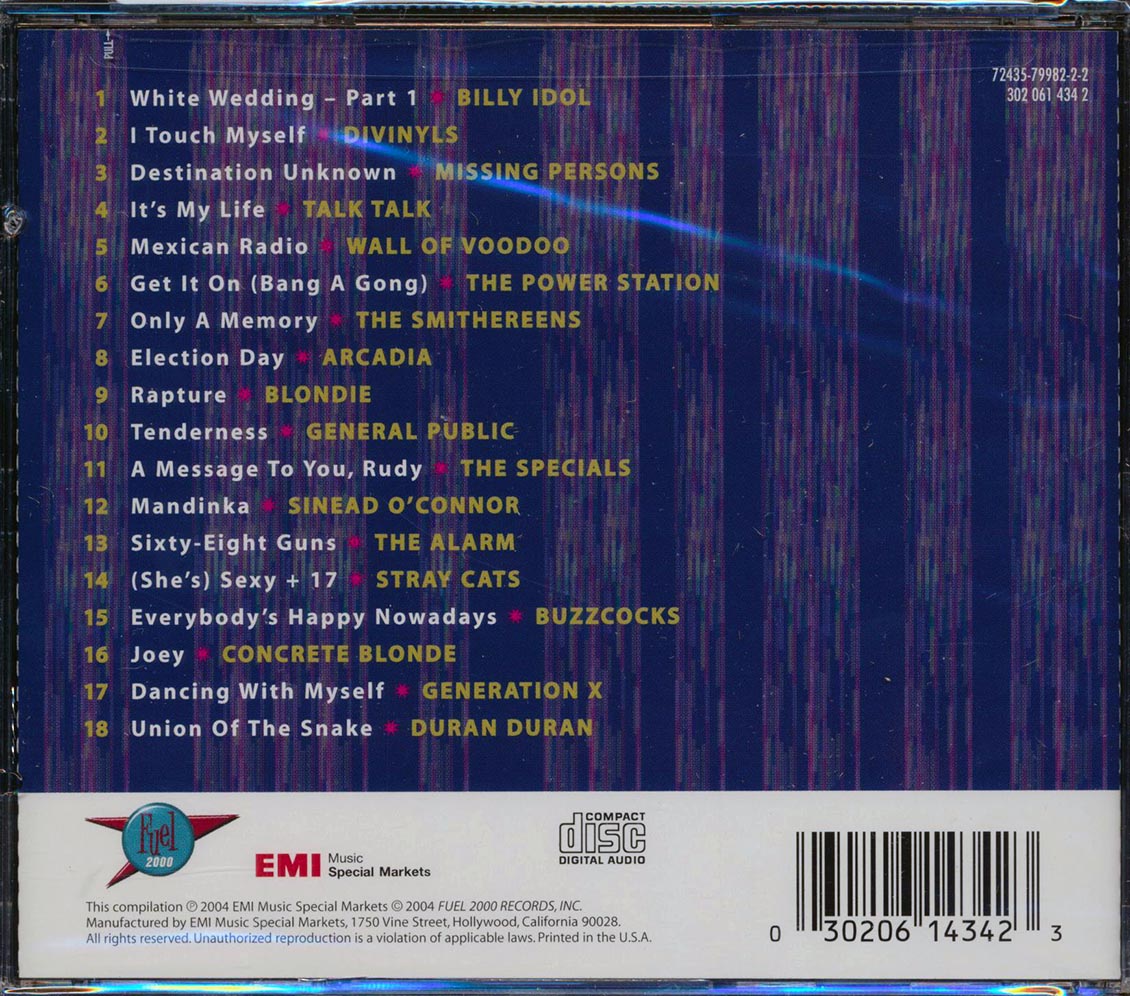 Duran Duran Billy Idol Blondie Stray Cats Etc Absolutely The Best Of Modern Rock 18 Hits marked/ltd stock Music CD