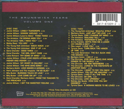 Jackie Wilson, The Chi-Lites, Gene Chandler, Etc. - The Brunswick Years Volume 1 (40 tracks) (2xCD) Music CD