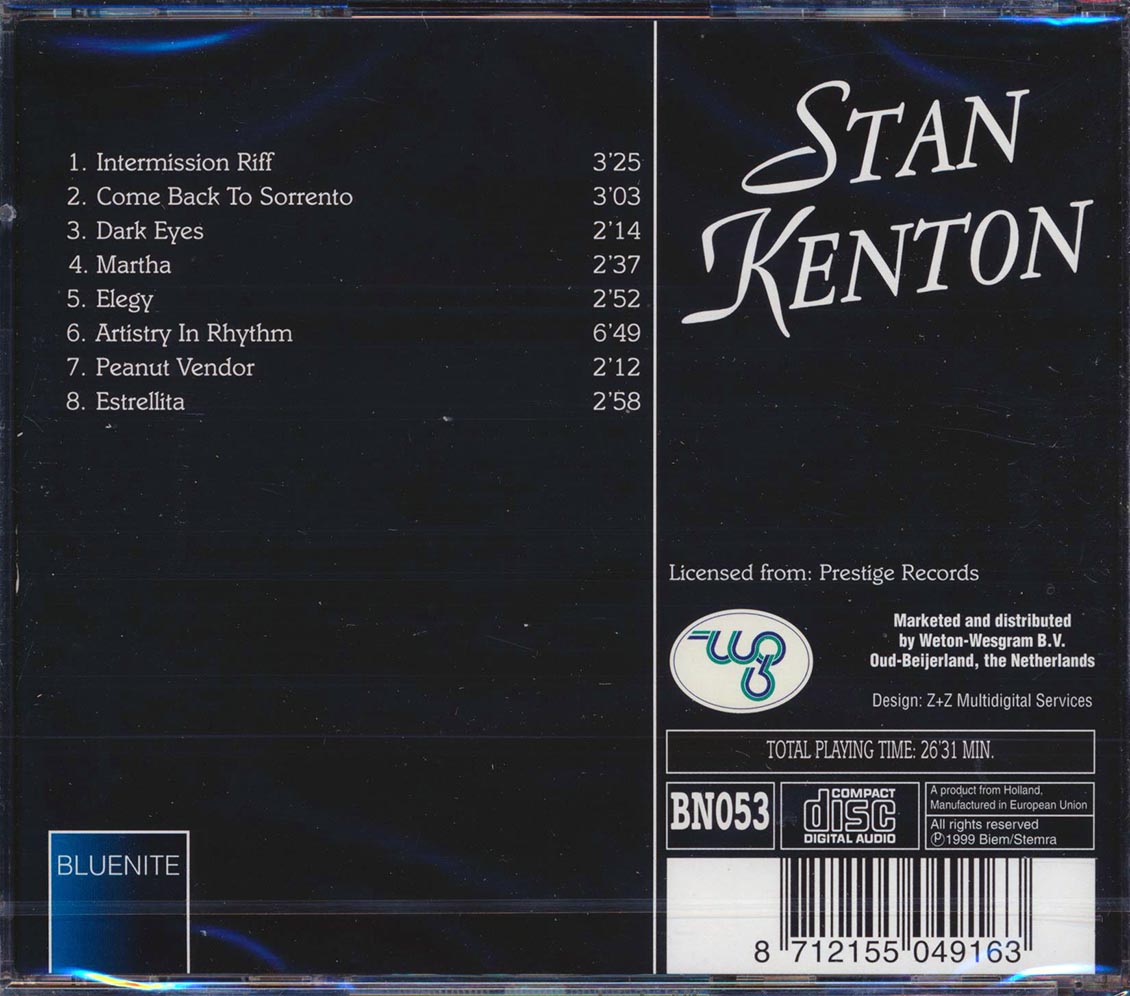 Stan Kenton - Estrellita Music CD