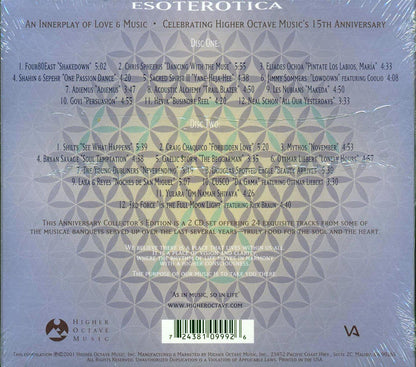 Various - Esoterotica: An Innerplay Of Love & Music Celebrating Higher Octave Music's 15th Anniversary (24 tracks) (2xCD) (deluxe 4-fold digipak) Music CD