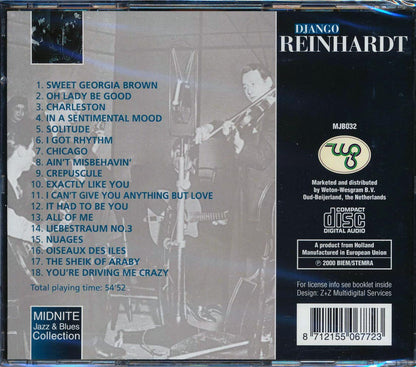 Django Reinhardt - Hot Club De France Music CD