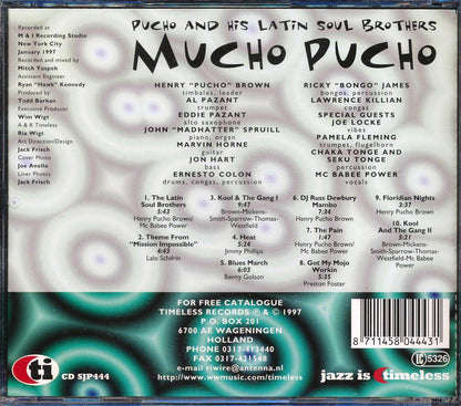 Pucho & His Latin Soul Brothers - Mucho Pucho Music CD