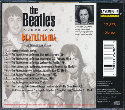 The Beatles Beatlemania Inside Interviews Music CD