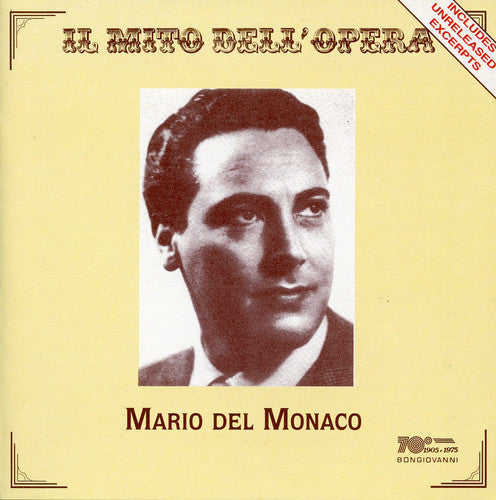 the album cover for Del Monaco - Arias
