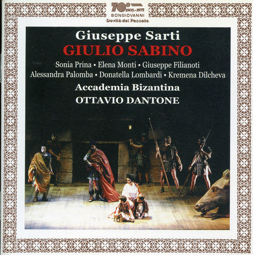 the album cover for Sarti / Prina / Monti / Filianoti / Dantone - Giulio Sabino