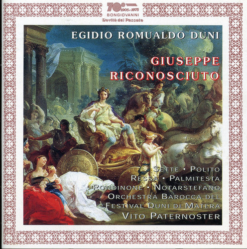 the album cover for Duni / Stette / Polito / Ressa / Paternoster - Giuseppe Riconosciuto
