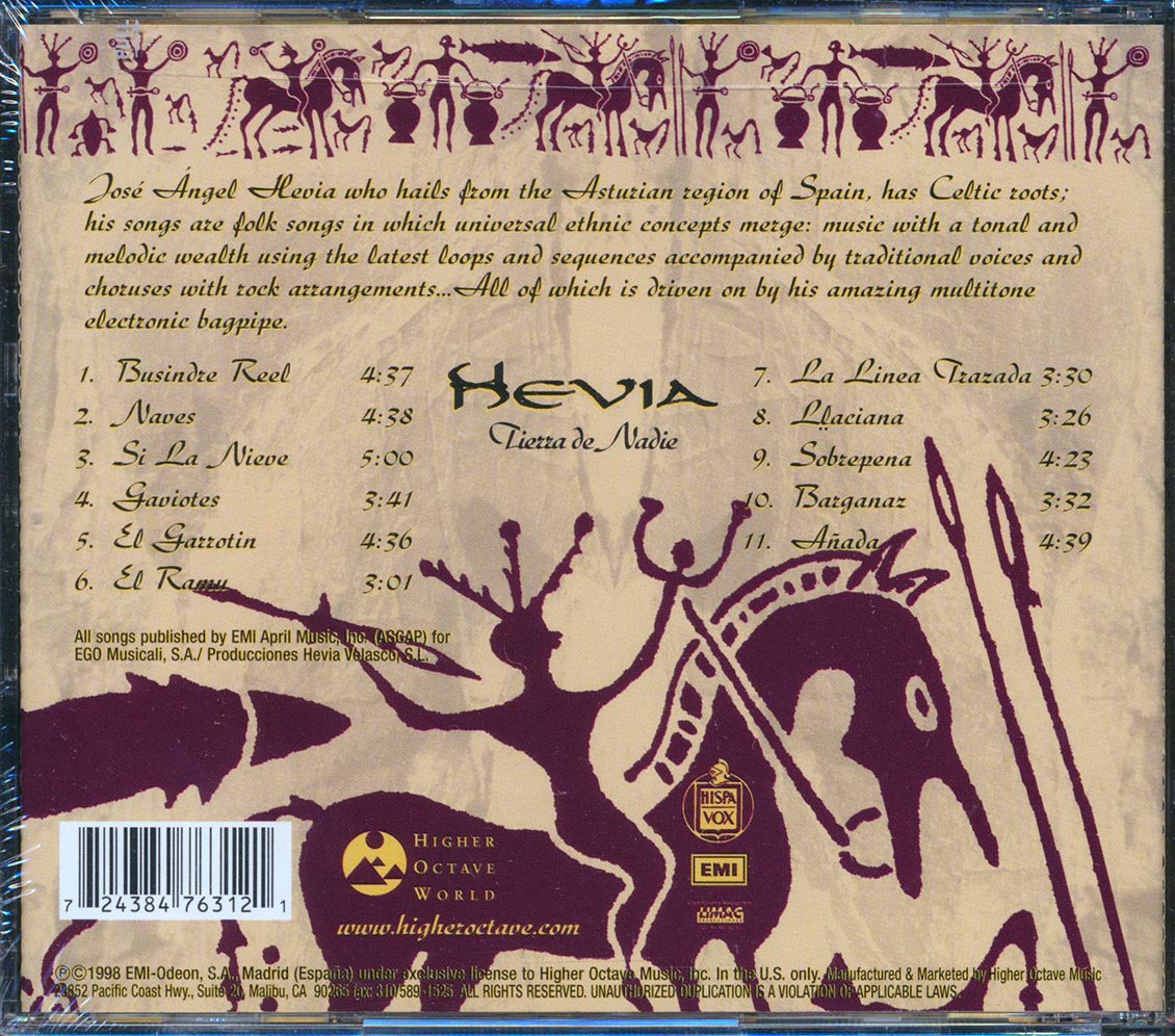 Hevia - Tierra De Nadie Music CD