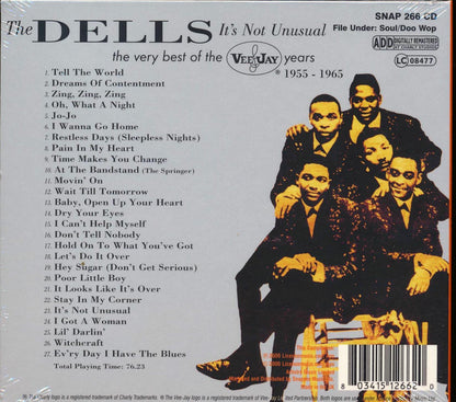 The Dells - It's Not Unusual: The Very Best Of The Vee-Jay Years 1955-1965 (27 tracks) Music CD