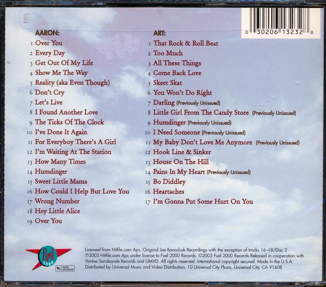 Aaron & Art Neville Brother To Brother 36 tracks 2xCD remastered Music CD