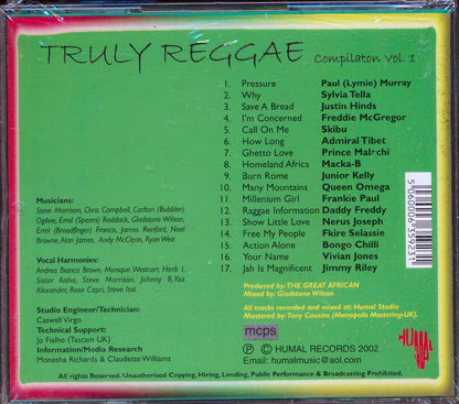 Macka B, Admiral Tibet, Freddie McGregor, Justin Hinds, Queen Imega, Etc. - Truly Reggae Volume 1 Music CD