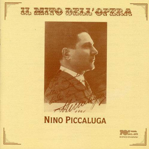 the album cover for Nino Piccaluga - Opera Arias