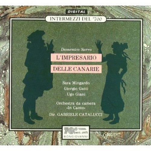Sarro / Catalucci / In Canto Chamber Orch - L'impresario Delle Canarie - Music CD