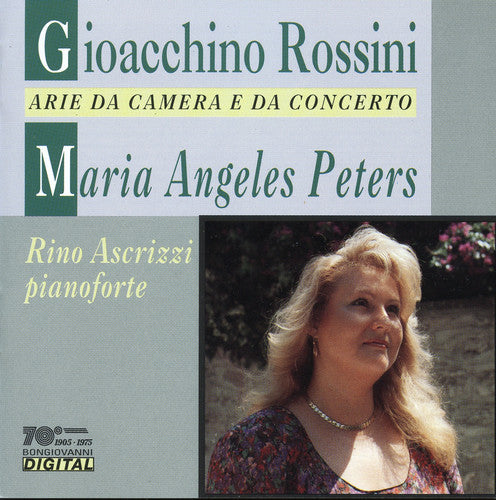 the album cover for Rossini / Angeles Peters / Ascrizzi - Arie Da Camera E Da Concerto