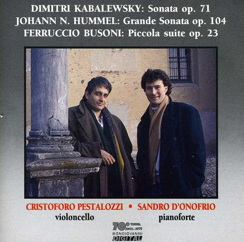 Kabalewsky / Pestalozzi / D'onofrio - Sonata Op 71 / Grande Sonata Op 104 - Music CD