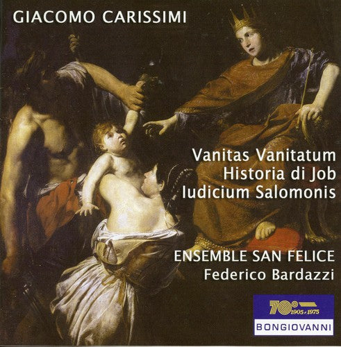 the album cover for Carissimi / Federico Bardazzi - Vanitas Vanitatum / Historia Di Job