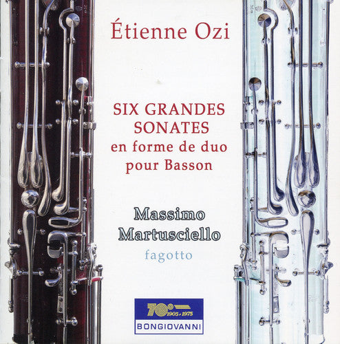 the album cover for Ozi / Massimo Martusciello - Six Grandes Sonates en Forme de Duo Pour Basson