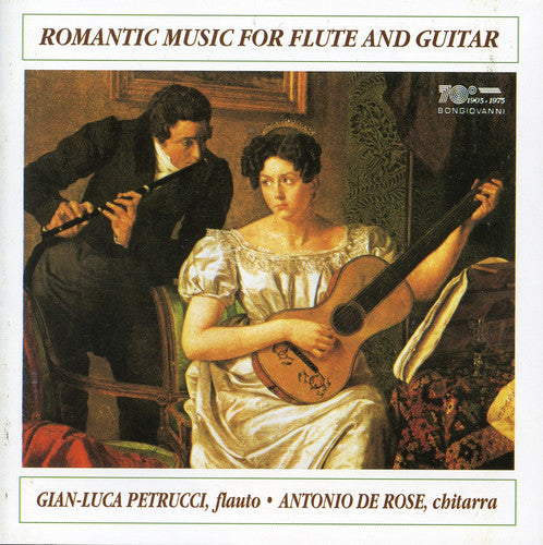 the album cover for Gian Luca Petrucci - Romantic Music for Flute & Guitar: Mozart Et Al