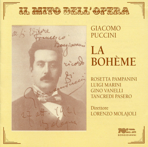 the album cover for Puccini / Molajoli / Marini / Vanelli / Mirella - La Boheme