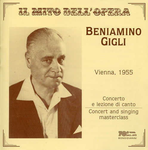 Gigli,beniamino - Singing Master Class - Music CD