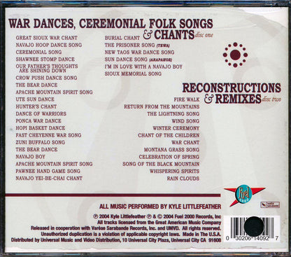 Kyle Littlefeather The Unconquered Spirit Chants & Trances Of The Native American Indian 38 tracks 2xCD marked/ltd stock Music CD